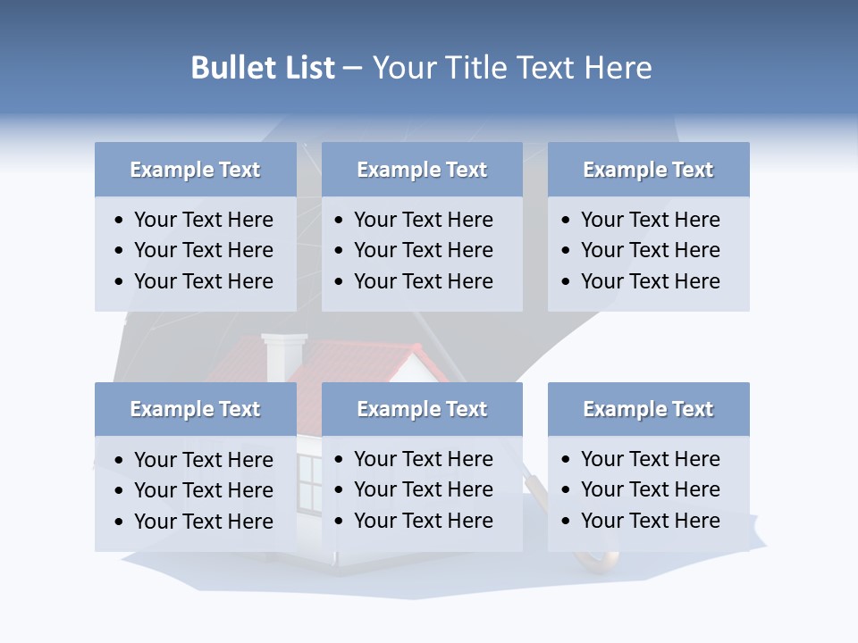 Background House Isolated PowerPoint Template