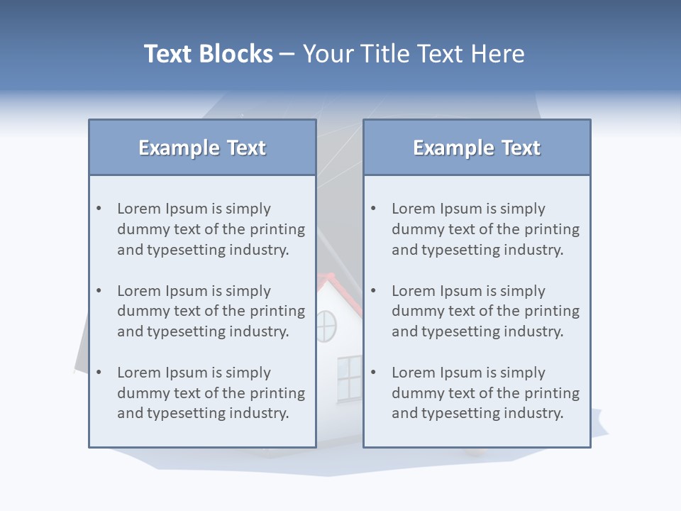 Background House Isolated PowerPoint Template