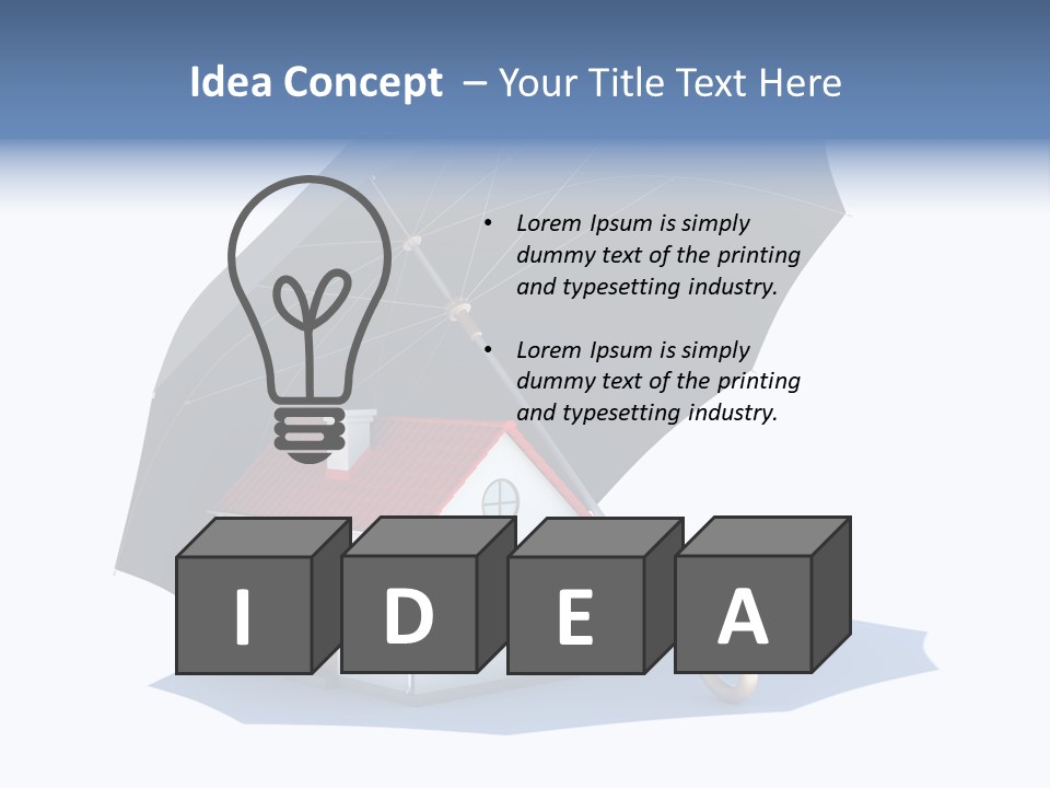 Background House Isolated PowerPoint Template