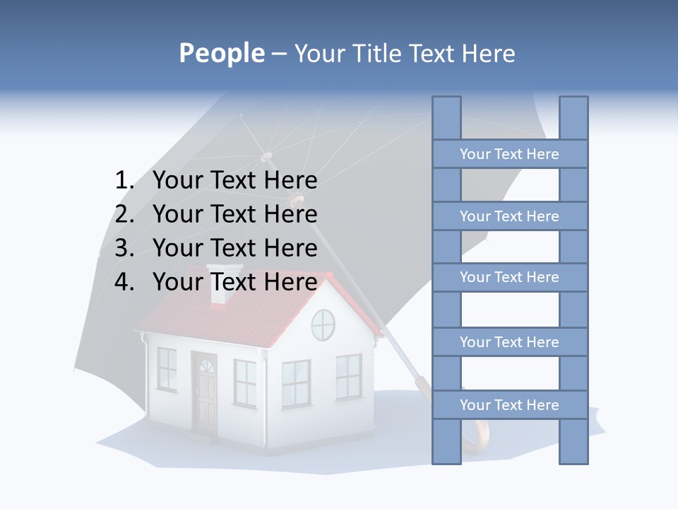 Background House Isolated PowerPoint Template