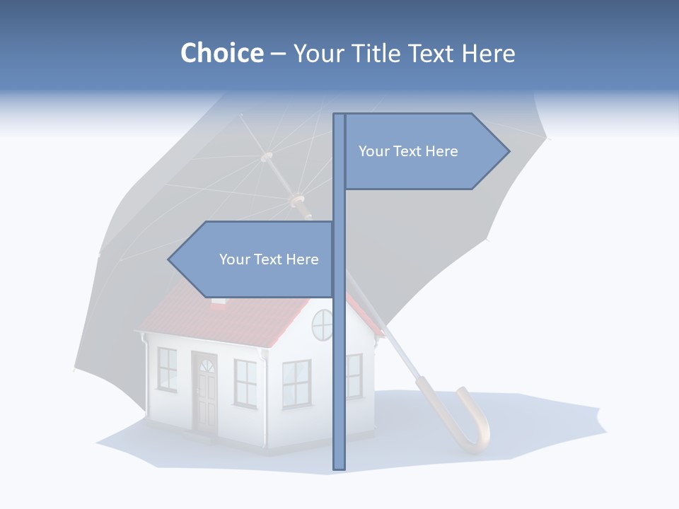 Background House Isolated PowerPoint Template