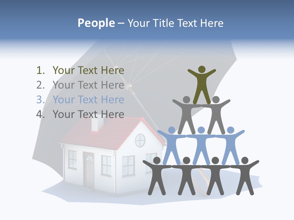 Background House Isolated PowerPoint Template