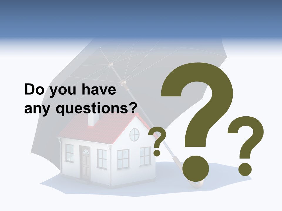 Background House Isolated PowerPoint Template