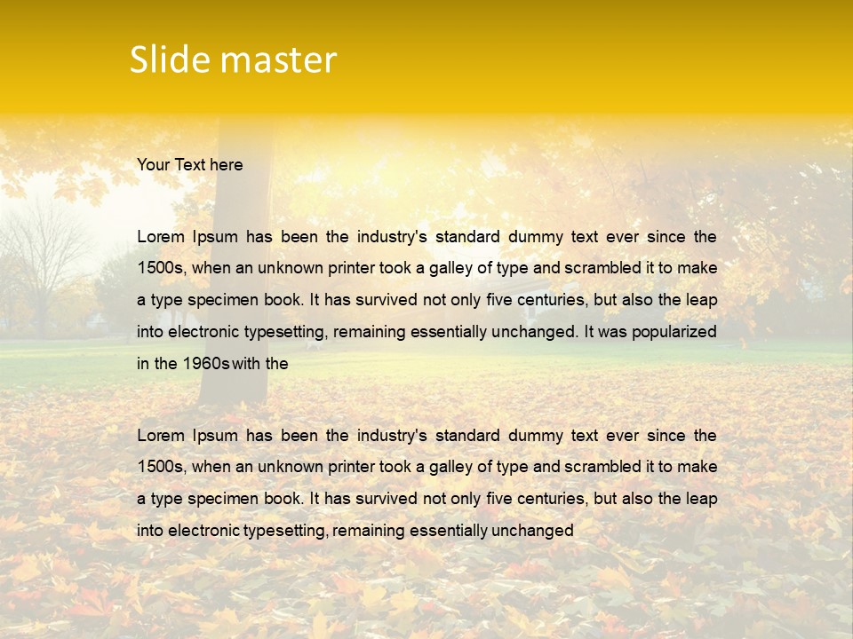 Sun Green Woods PowerPoint Template