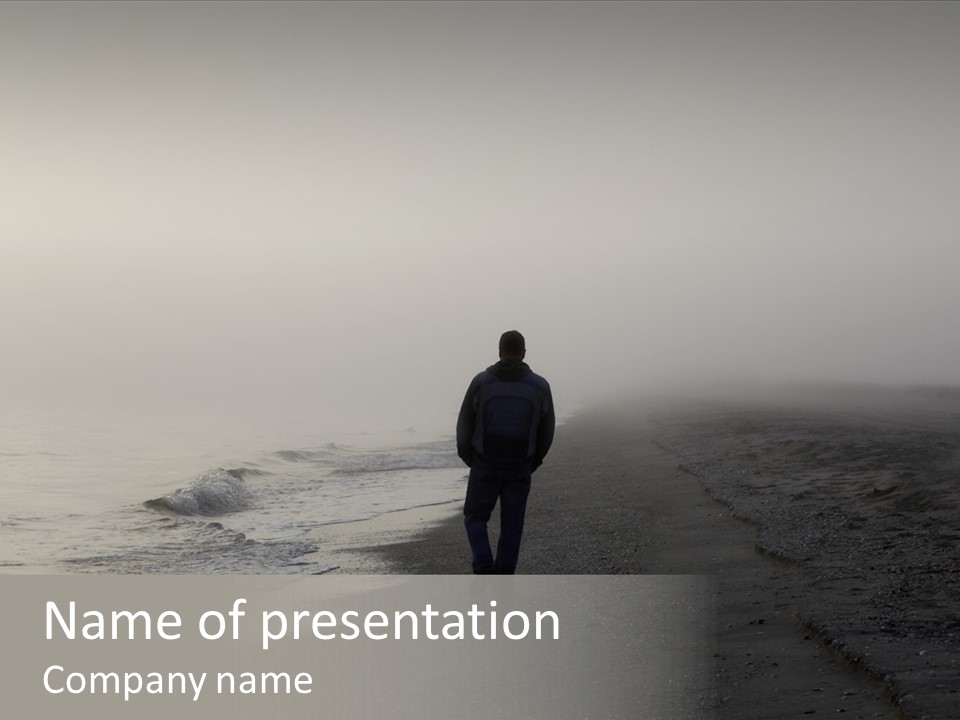 Ocean Abandoned Mist PowerPoint Template