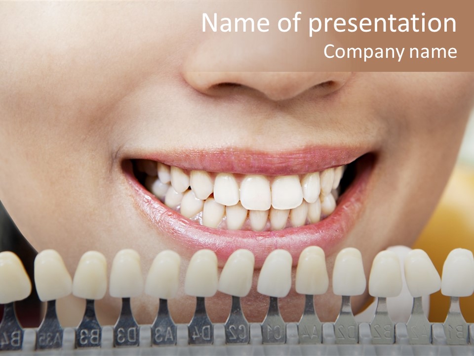 Female Variation Dentist PowerPoint Template
