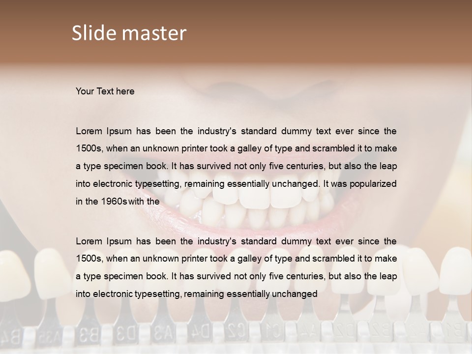 Female Variation Dentist PowerPoint Template