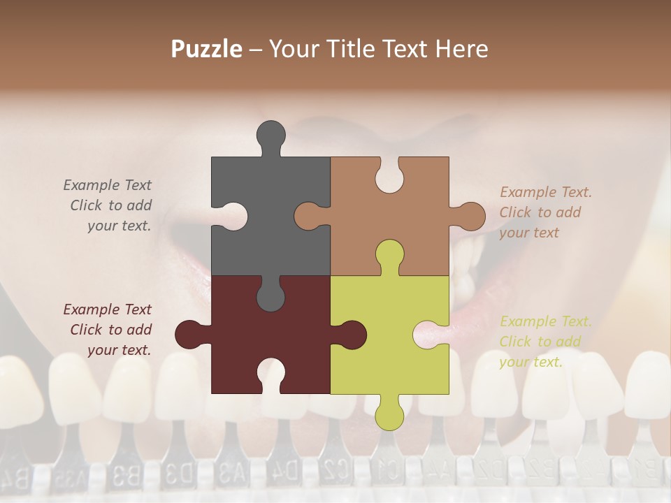 Female Variation Dentist PowerPoint Template