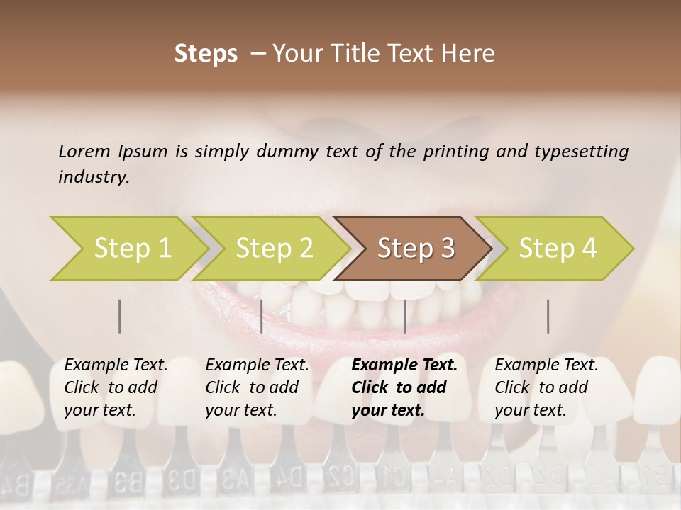 Female Variation Dentist PowerPoint Template