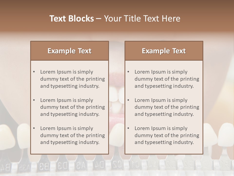 Female Variation Dentist PowerPoint Template