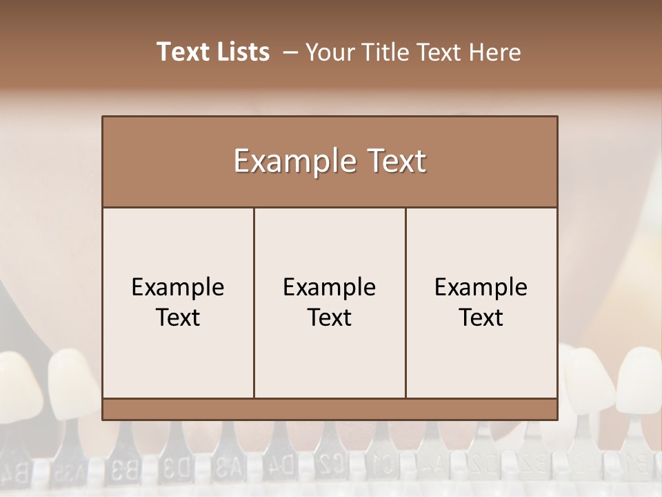 Female Variation Dentist PowerPoint Template