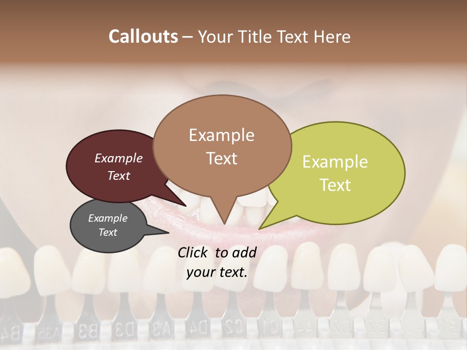 Female Variation Dentist PowerPoint Template