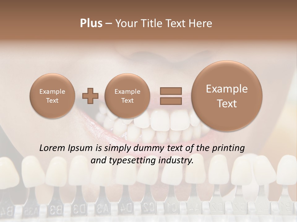 Female Variation Dentist PowerPoint Template