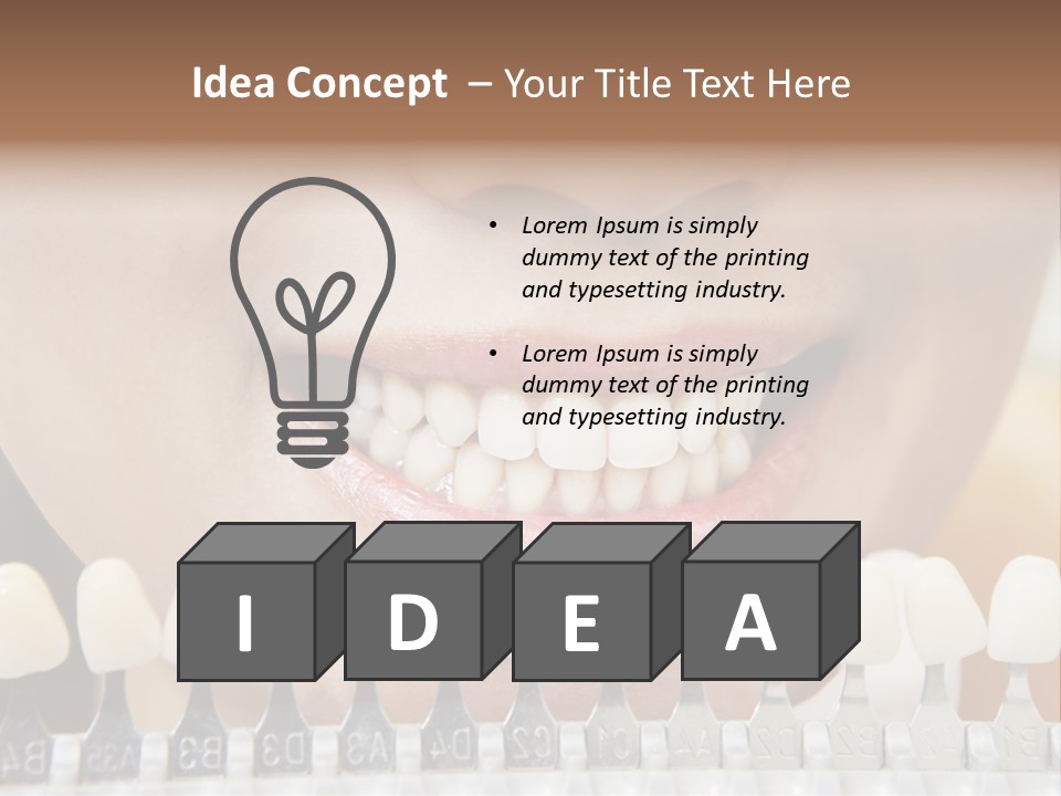 Female Variation Dentist PowerPoint Template