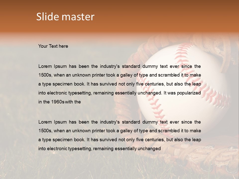 Competition Horizontal Red PowerPoint Template