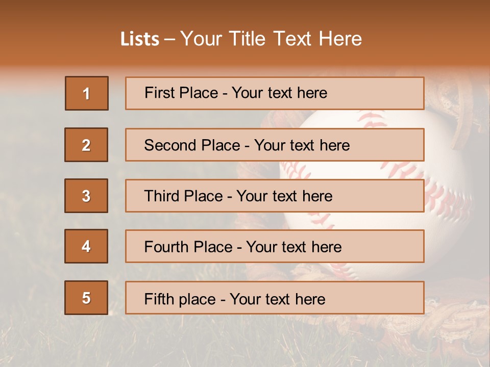 Competition Horizontal Red PowerPoint Template