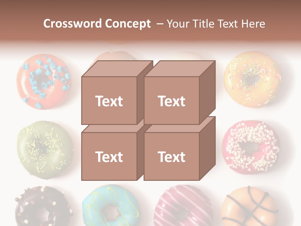 White Yummy Icing PowerPoint Template