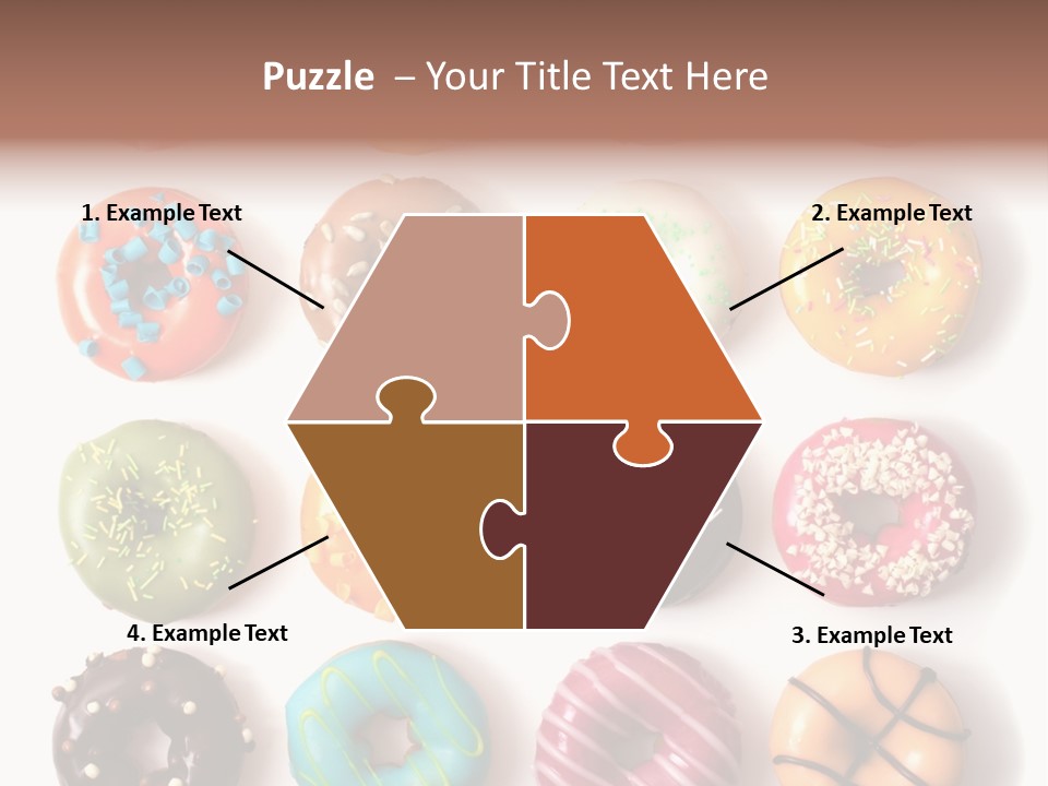 White Yummy Icing PowerPoint Template