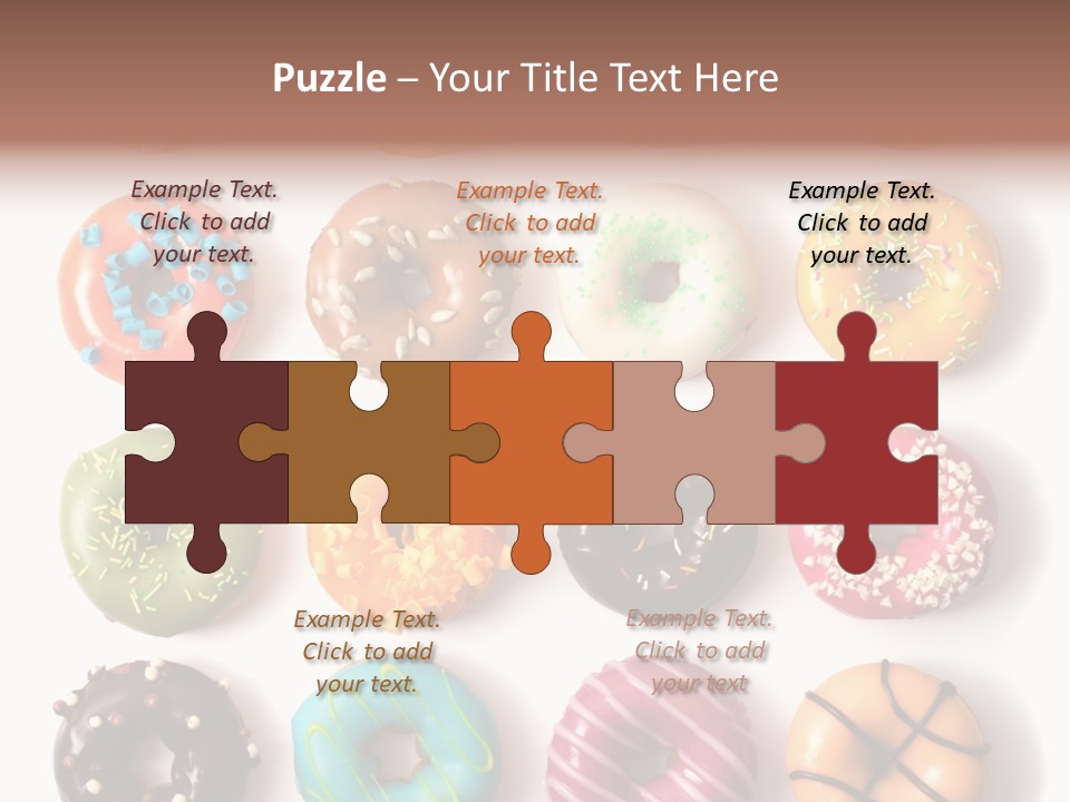 White Yummy Icing PowerPoint Template