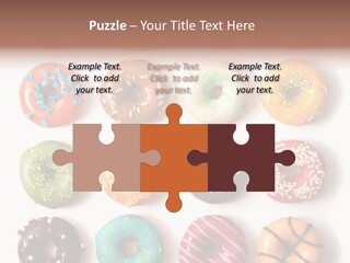 White Yummy Icing PowerPoint Template