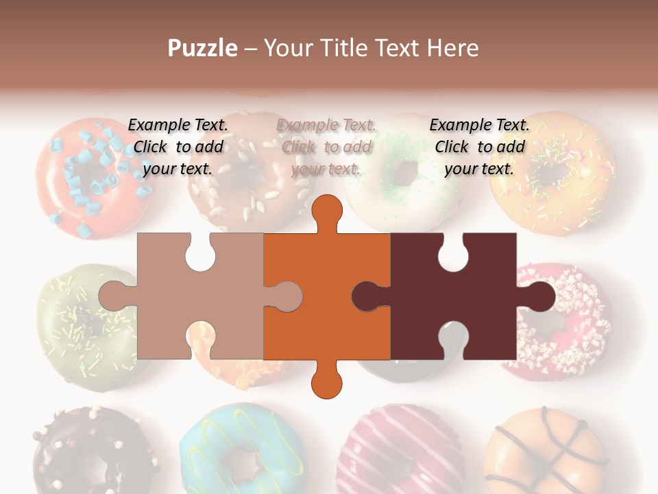 White Yummy Icing PowerPoint Template