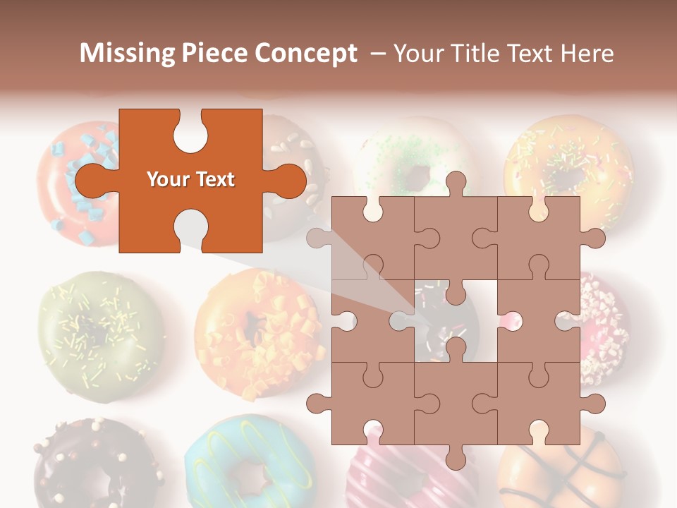 White Yummy Icing PowerPoint Template