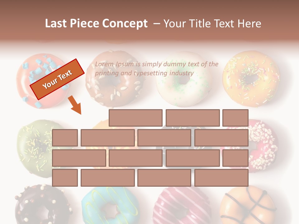 White Yummy Icing PowerPoint Template