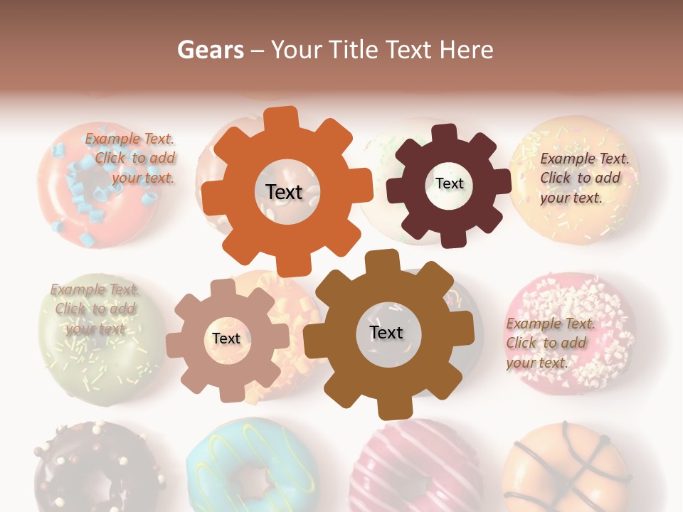 White Yummy Icing PowerPoint Template