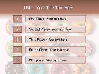White Yummy Icing PowerPoint Template