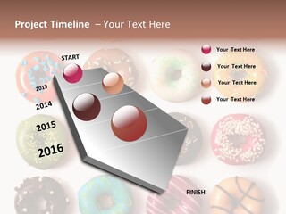 White Yummy Icing PowerPoint Template
