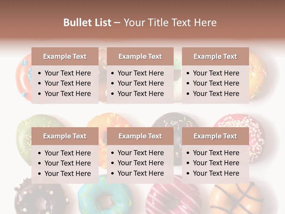 White Yummy Icing PowerPoint Template