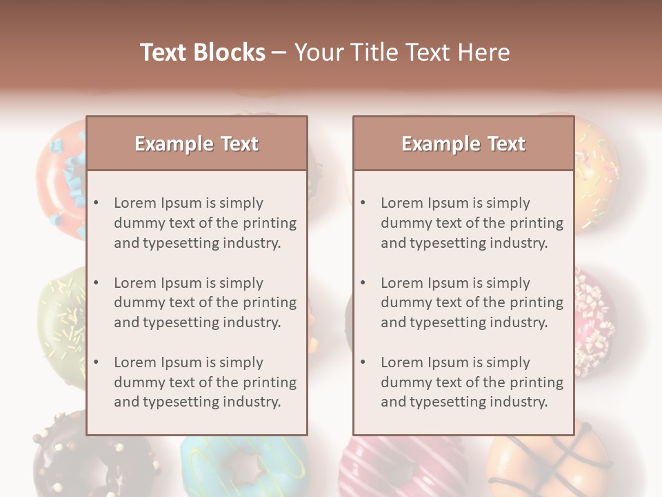 White Yummy Icing PowerPoint Template