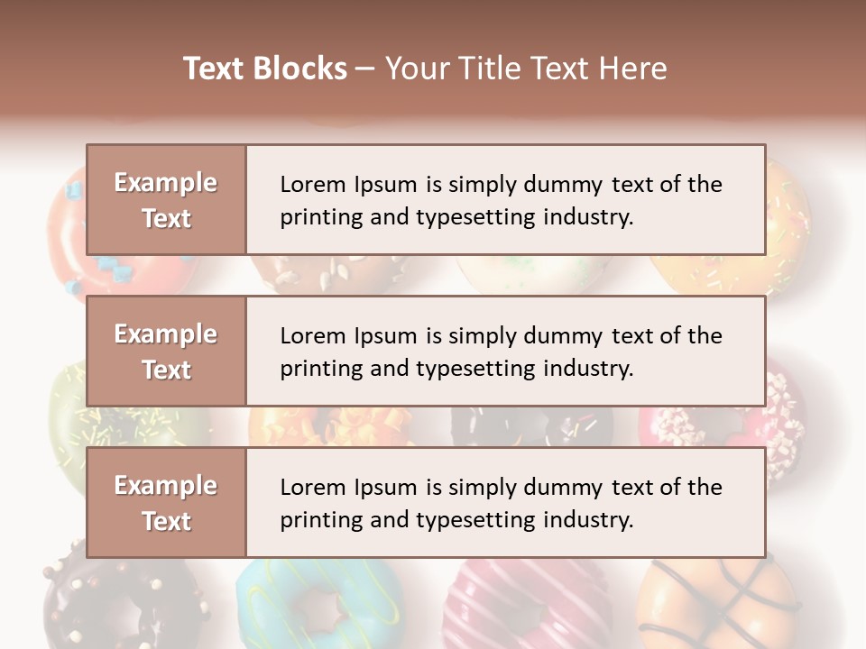 White Yummy Icing PowerPoint Template