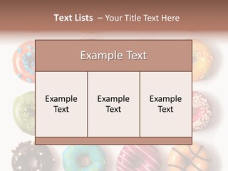 White Yummy Icing PowerPoint Template