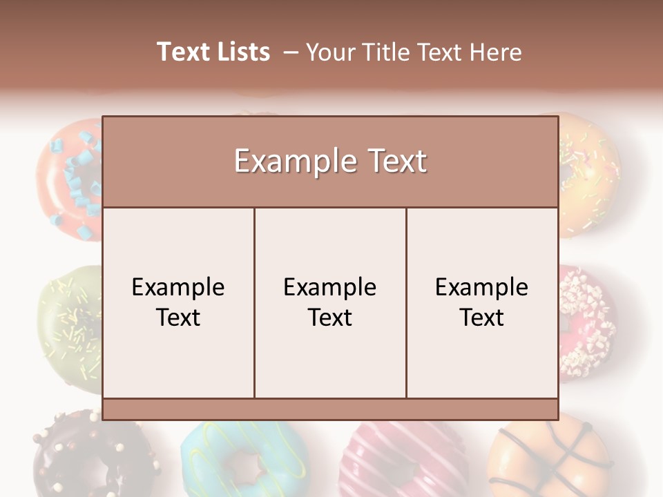 White Yummy Icing PowerPoint Template