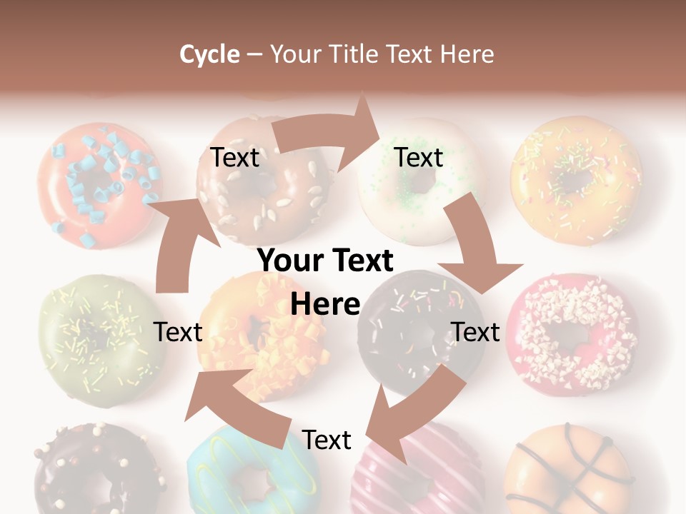 White Yummy Icing PowerPoint Template