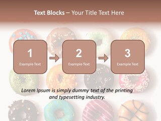 White Yummy Icing PowerPoint Template