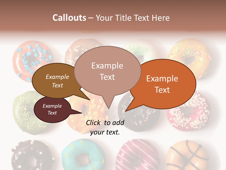 White Yummy Icing PowerPoint Template