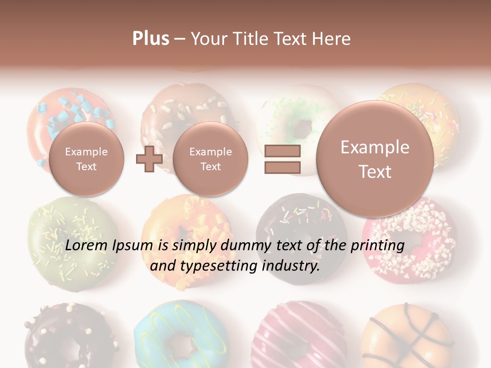 White Yummy Icing PowerPoint Template