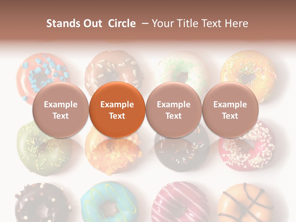 White Yummy Icing PowerPoint Template