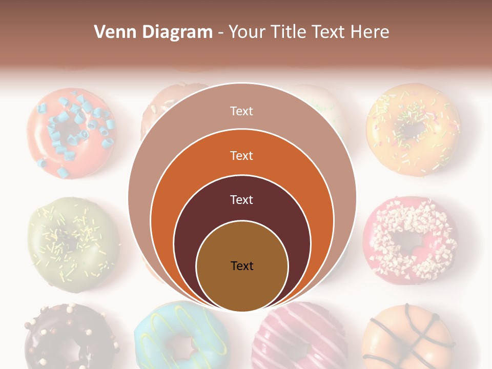 White Yummy Icing PowerPoint Template