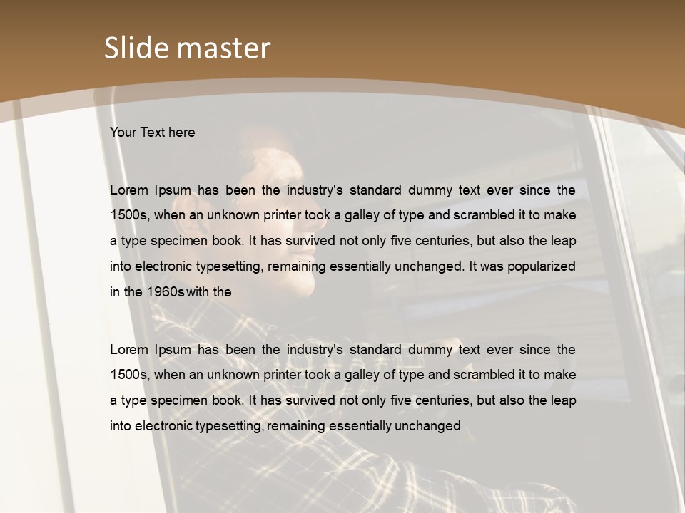 Storehouse Worker Wooden PowerPoint Template