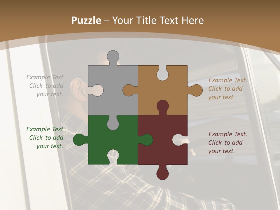 Storehouse Worker Wooden PowerPoint Template