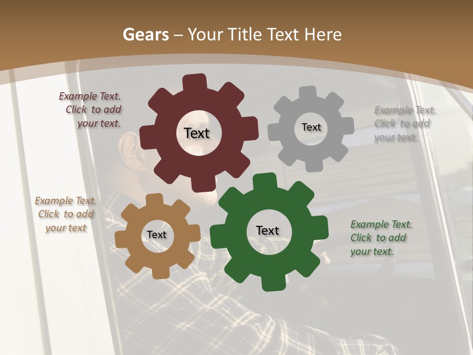 Storehouse Worker Wooden PowerPoint Template