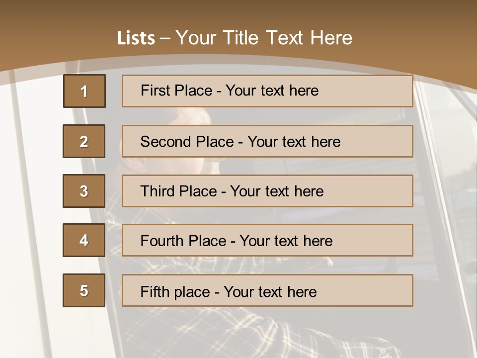 Storehouse Worker Wooden PowerPoint Template