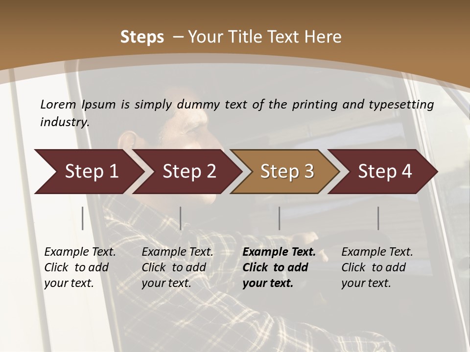 Storehouse Worker Wooden PowerPoint Template