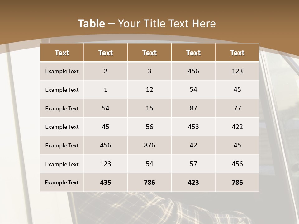 Storehouse Worker Wooden PowerPoint Template