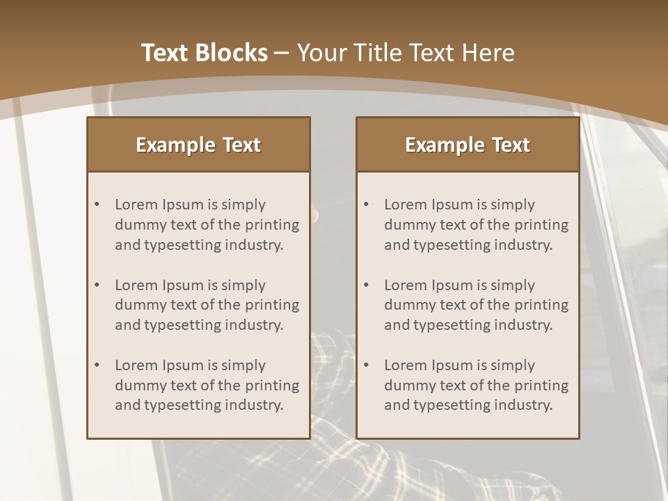 Storehouse Worker Wooden PowerPoint Template