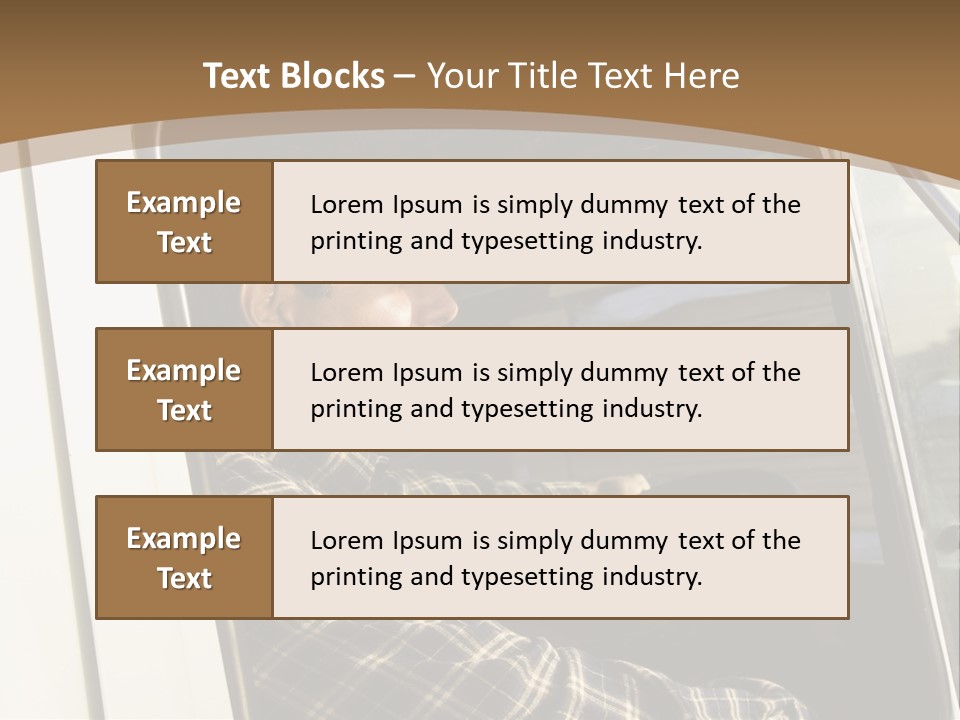 Storehouse Worker Wooden PowerPoint Template