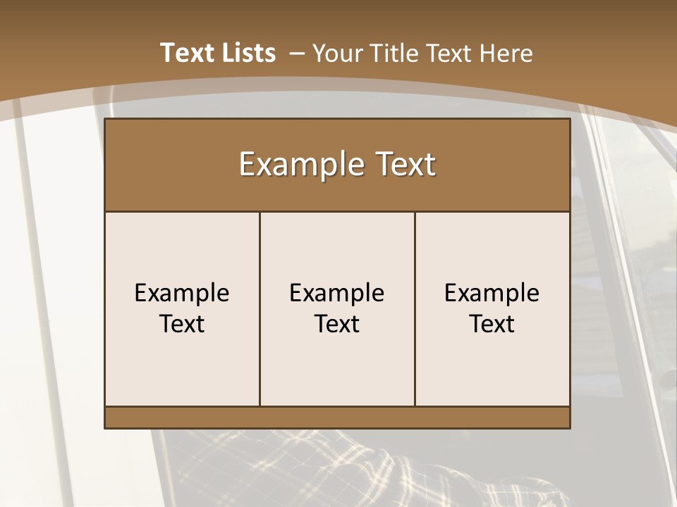 Storehouse Worker Wooden PowerPoint Template